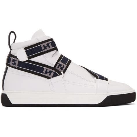 fendi white high top|Fendi high top sneakers men's.